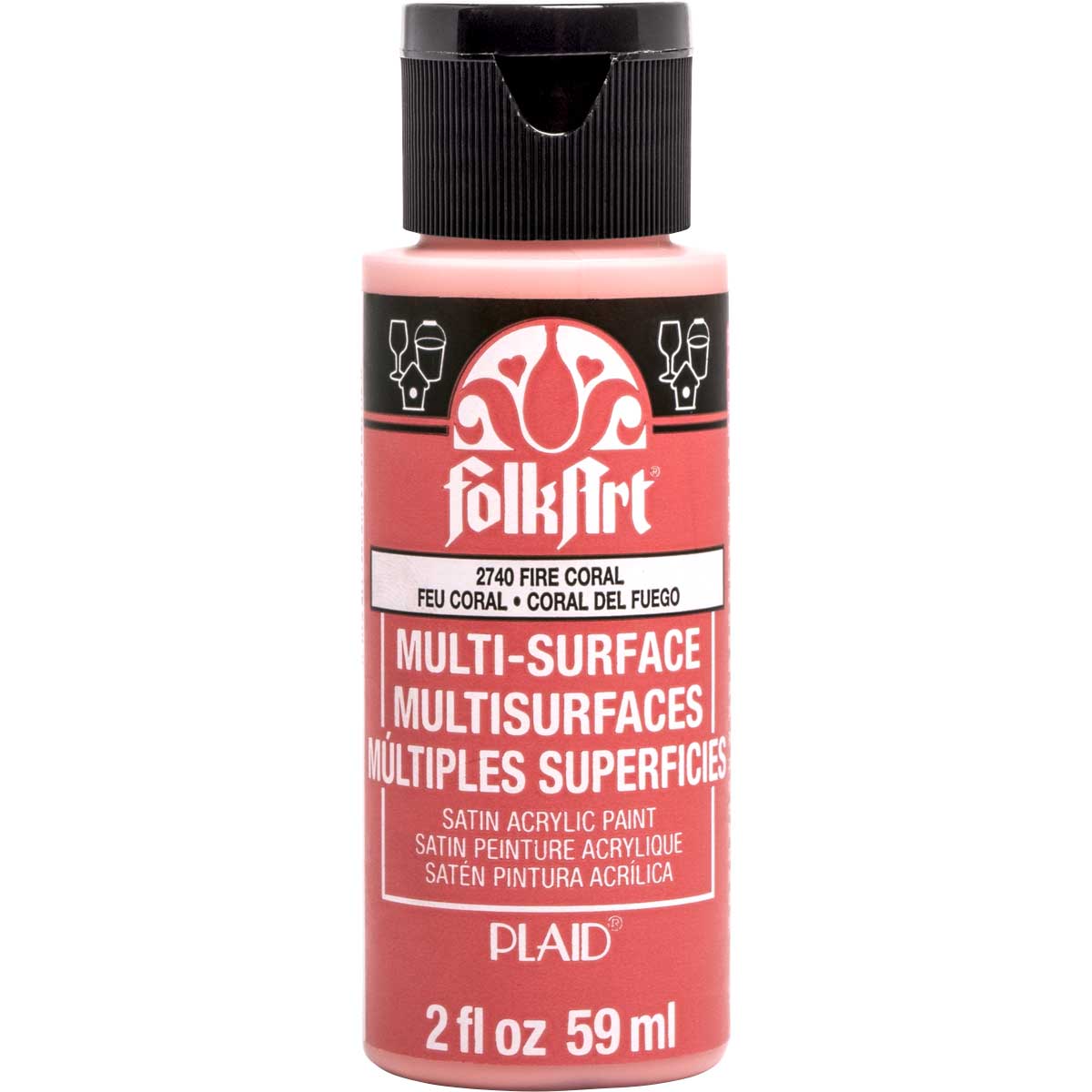 PINTURAS ACRILICAS MULTI-SURFACE 59ml. FOLKART (Elige el color)