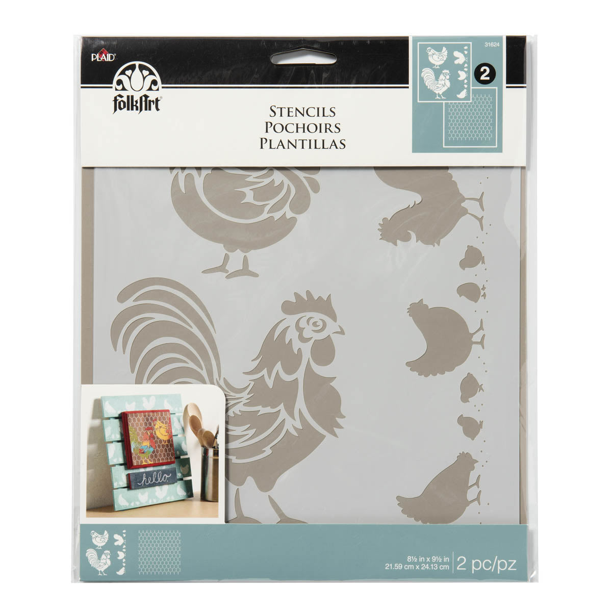 ESTENCIL DISEÑOS FOLK ART