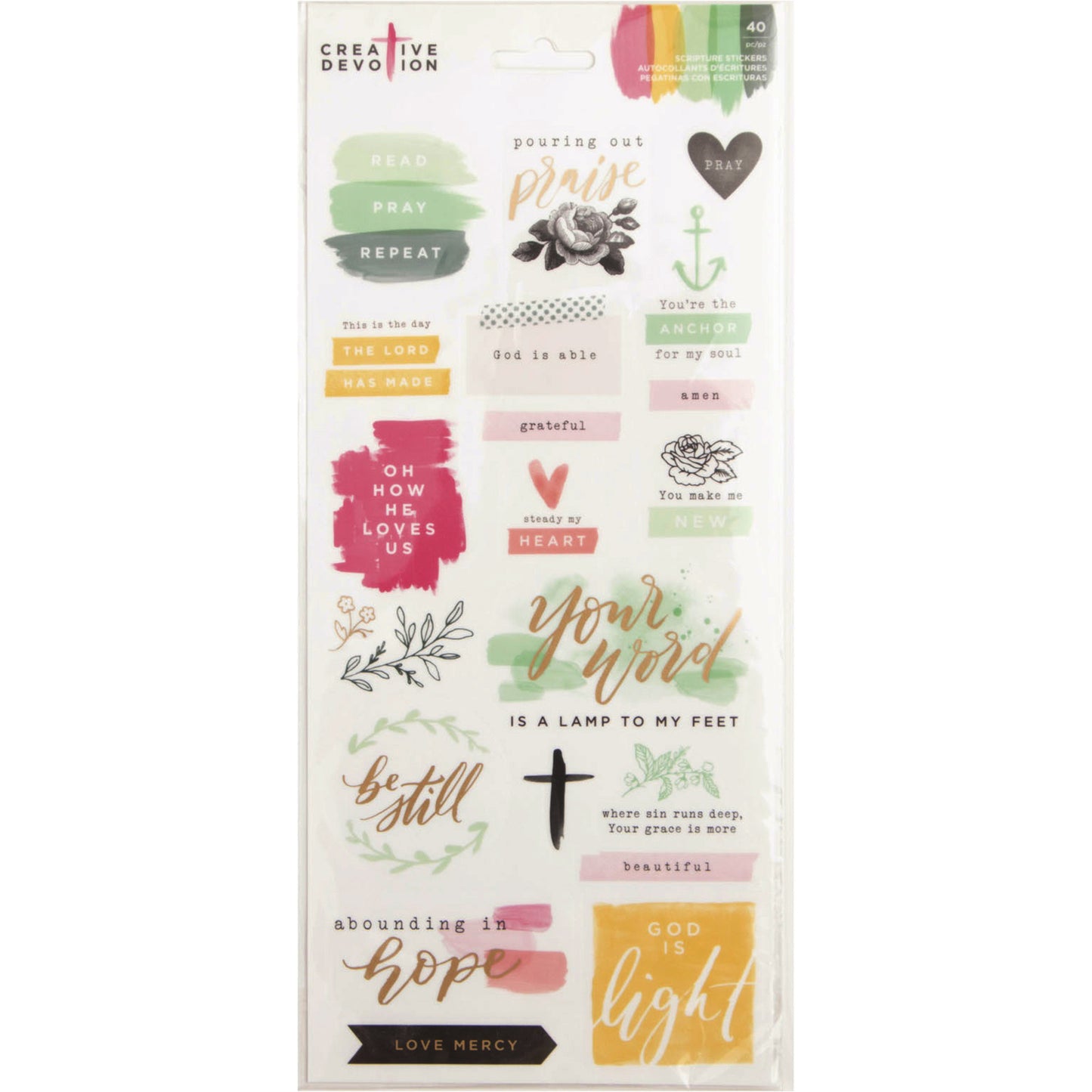 SET DECORACIONES CRISTIANAS CREATIVE DEVOTION (Elige un diseño)