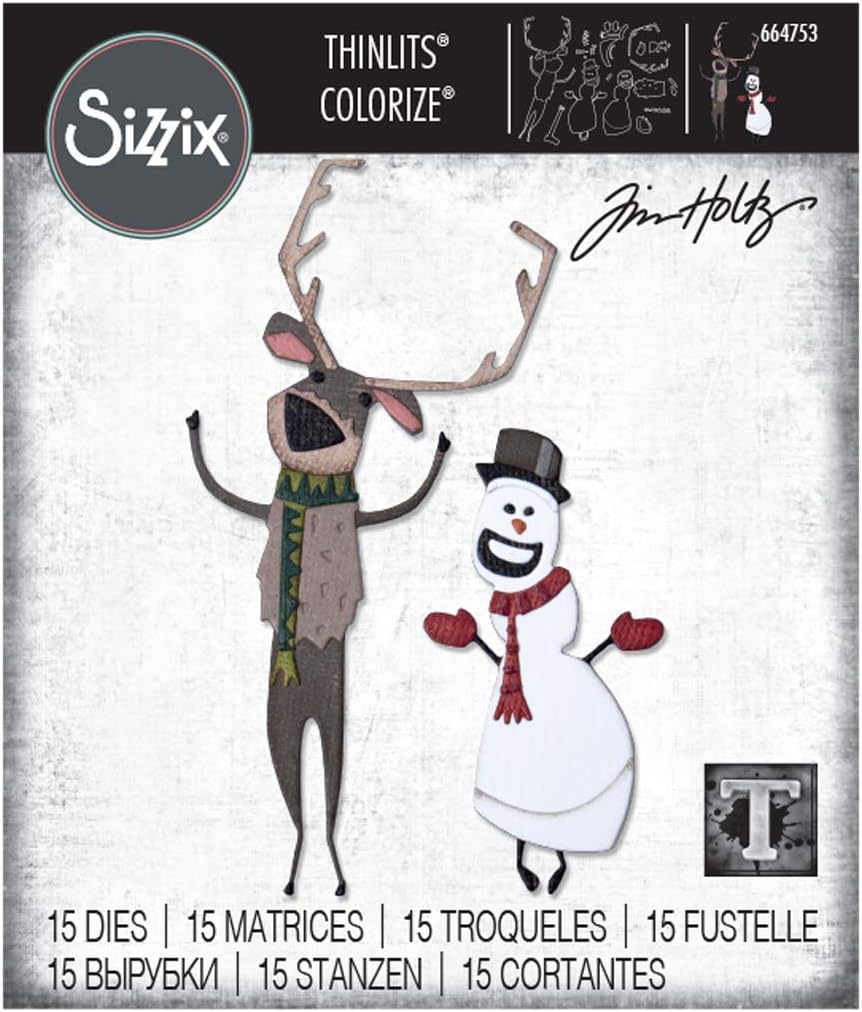 MATRIZ-TROQUEL THINLITS NAVIDAD TIM HOLTZ SIZZIX