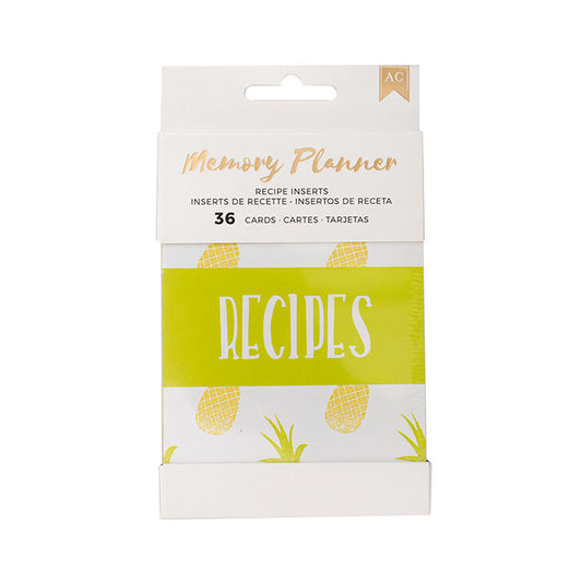 MEMORY PLANNER: SET DE TARJETAS PARA RECETAS AC