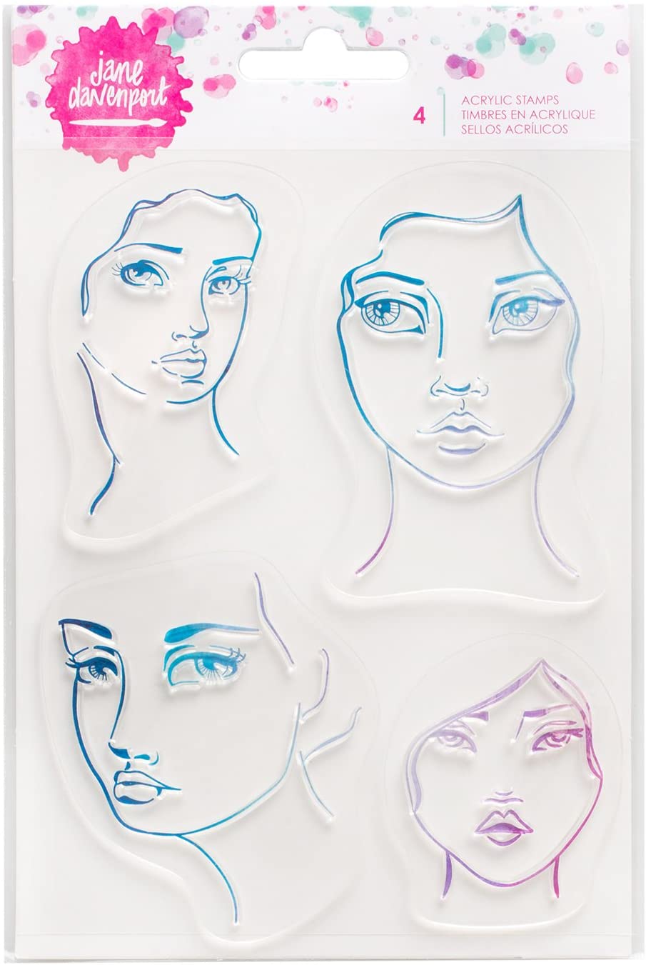 SET DE TIMBRES ACRÍLICOS JANE DAVENPORT AMERICAN CRAFTS