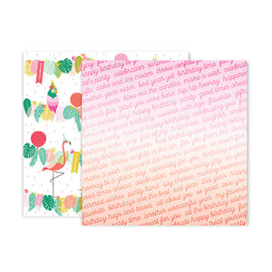 PAPELES DECORATIVOS CONFETTI WISHES PINK PAISLEE  (Elige el diseño)