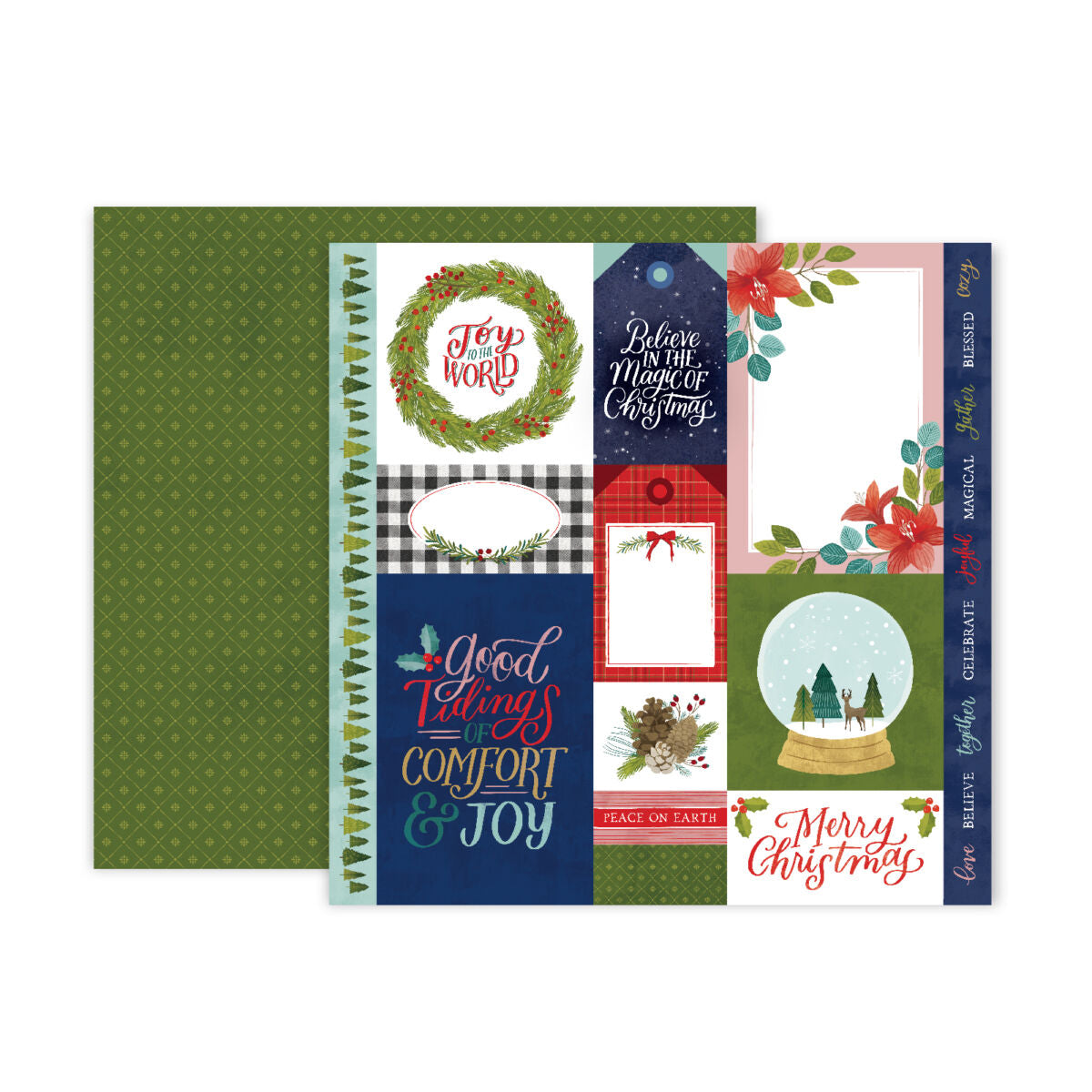 PAPELES DECORATIVOS TOGHETHER CHRISTMAS PEBBLES  (Elige el diseño)