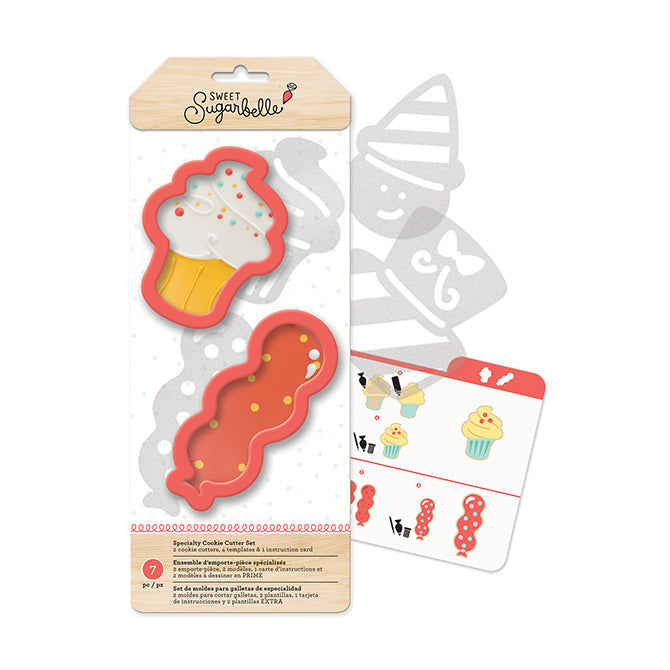 SET DE CORTADORES PARA GALLETAS  TEMATICOS SUGARBELLE (elige el diseño)
