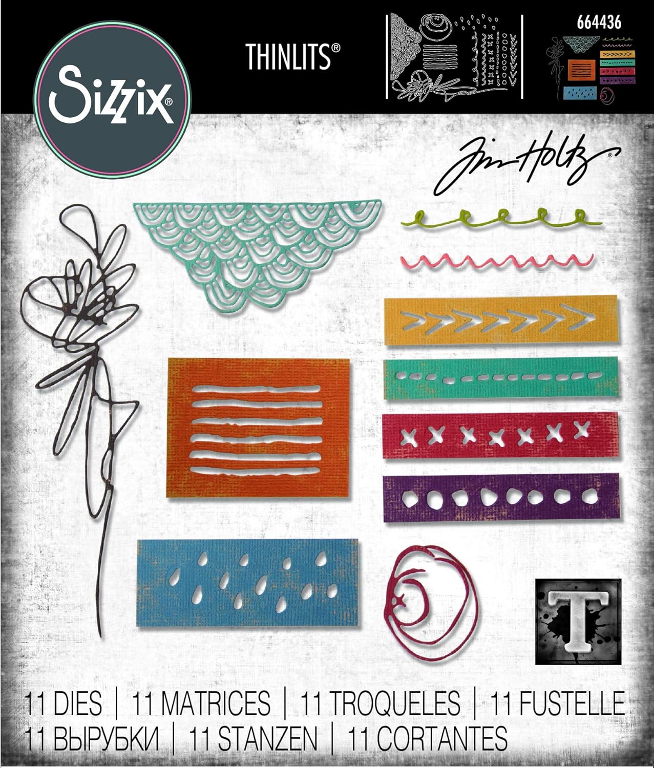 MATRIZ-TROQUEL THINLITS  SET ELEMENTOS SIZZIX