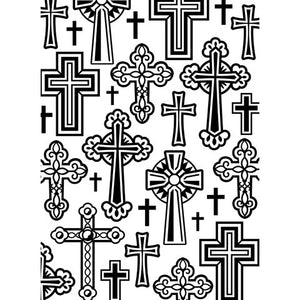 PLANTILLA EMBOSSING CRUCES DARICE