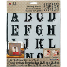 Cargar imagen en el visor de la galería, STENCIL ALPHABET  FOLK ART
