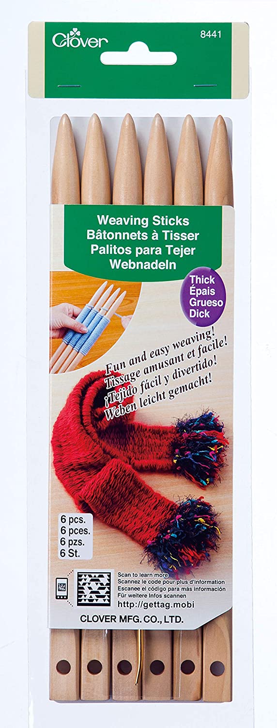 PALILLOS GRUESO PARA TEJER TIPO TELAR CLOVER