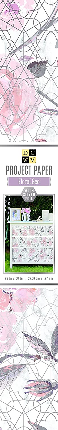 PAPEL DECORATIVO FLORAL GEO DCWV