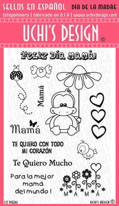 TIMBRES DE SILICONA TEMÁTICOS UCHI'S DESIGN