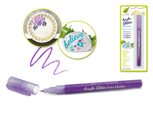 MARCADORES ACRILICOS CON GLITTER  MULTICRAFT